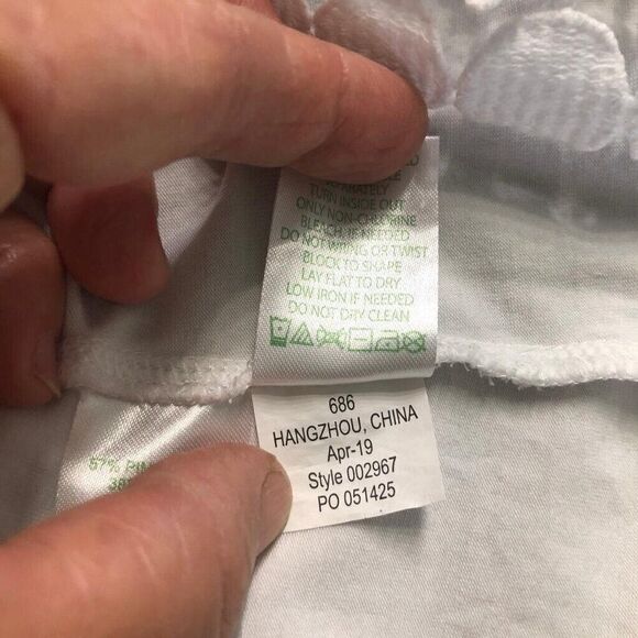 Lilly Pulitzer Womens Size 2XS Shirt Hayes Top Short Sleeved Scoop Neck White - Picture 5 of 8